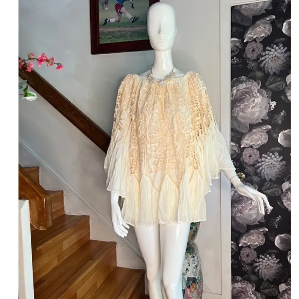 Free People Daisy Cutwork Mini Dress